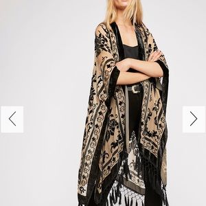 Free People Nightbird Burntout Kimono
